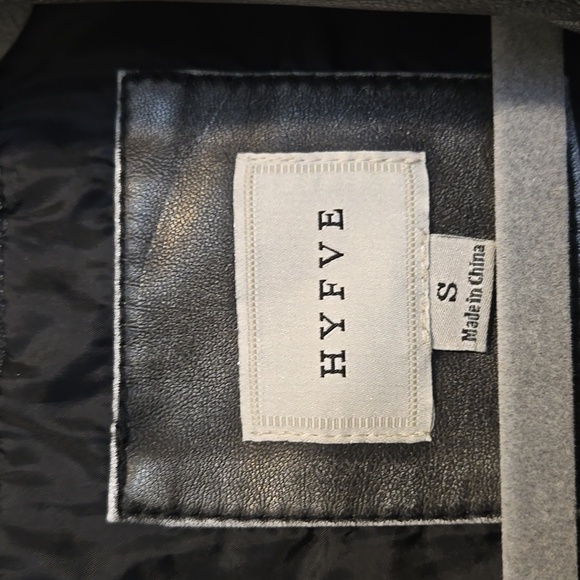 HYFVE Faux Leather Moto Vest NWT - Picture 7 of 9
